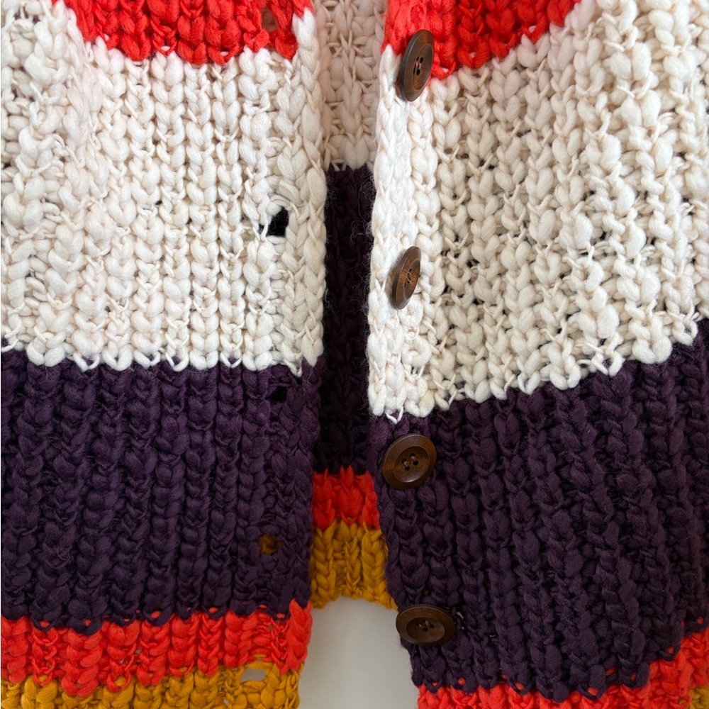 NWT Free People Myles Stripe Cardi size L - Picture 3 of 7